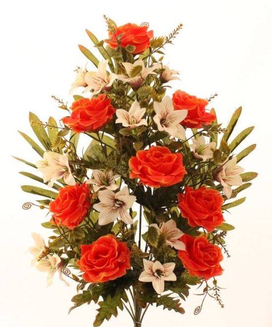 RAMO ENC OTOÑAL ROSAS. COLOR:NARANJA. REF.:5155. PRECIO: 5,50 € RAMO ENC OTOÑAL ROSAS. COLOR:NARANJA. REF.:5155. PRECIO: 5,50 €
