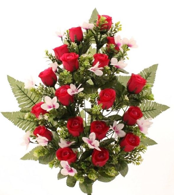 RAMO ENC. X18 CAPULLOS ROSAS. COLOR:BURDEOS. REF.:6165 BUR. PRECIO: 5,50 € RAMO ENC. X18 CAPULLOS ROSAS. COLOR:BURDEOS. REF.:6165 BUR. PRECIO: 5,50 €