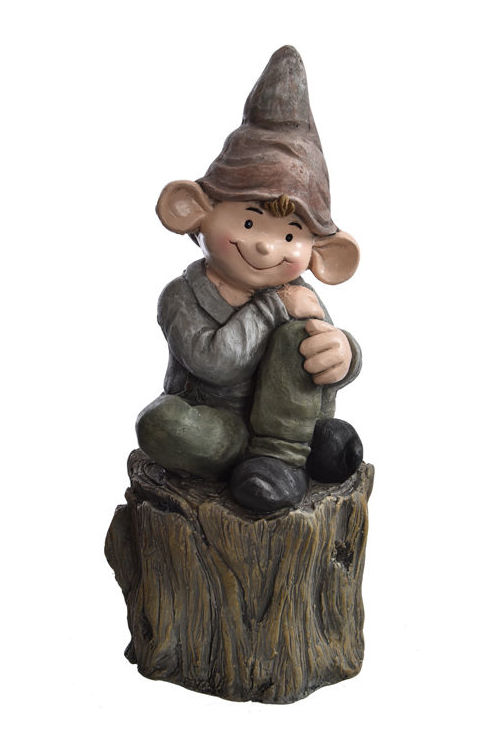 FIGURA DE ELFO DE MAGNESIA SOBRE TRONCO (51CM)/ GRIS REF: 82340181/GREY PRECIO: 28,60€ FIGURA DE ELFO DE MAGNESIA SOBRE TRONCO (51CM)/ GRIS REF: 82340181/GREY PRECIO: 28,60€