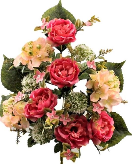 RAMO ENCARADO DE PEONIA-HORTENSIA (46CM)COLOR: FUCSIA REF: 5205 FUX PRECIO: 4,50€ RAMO ENCARADO DE PEONIA-HORTENSIA (46CM)COLOR: FUCSIA REF: 5205 FUX PRECIO: 4,50€