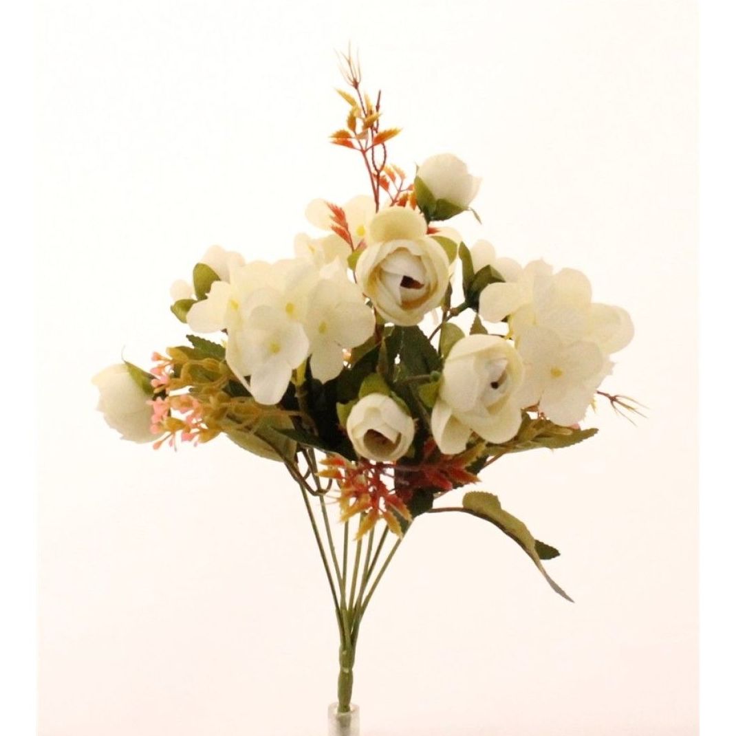 POMO RANUNCULO Y HORTENSIA PEQ (33 CM.) COLOR:BLANCO REF.:5145 PRECIO:1,80 € POMO RANUNCULO Y HORTENSIA PEQ (33 CM.) COLOR:BLANCO REF.:5145 PRECIO:1,80 €