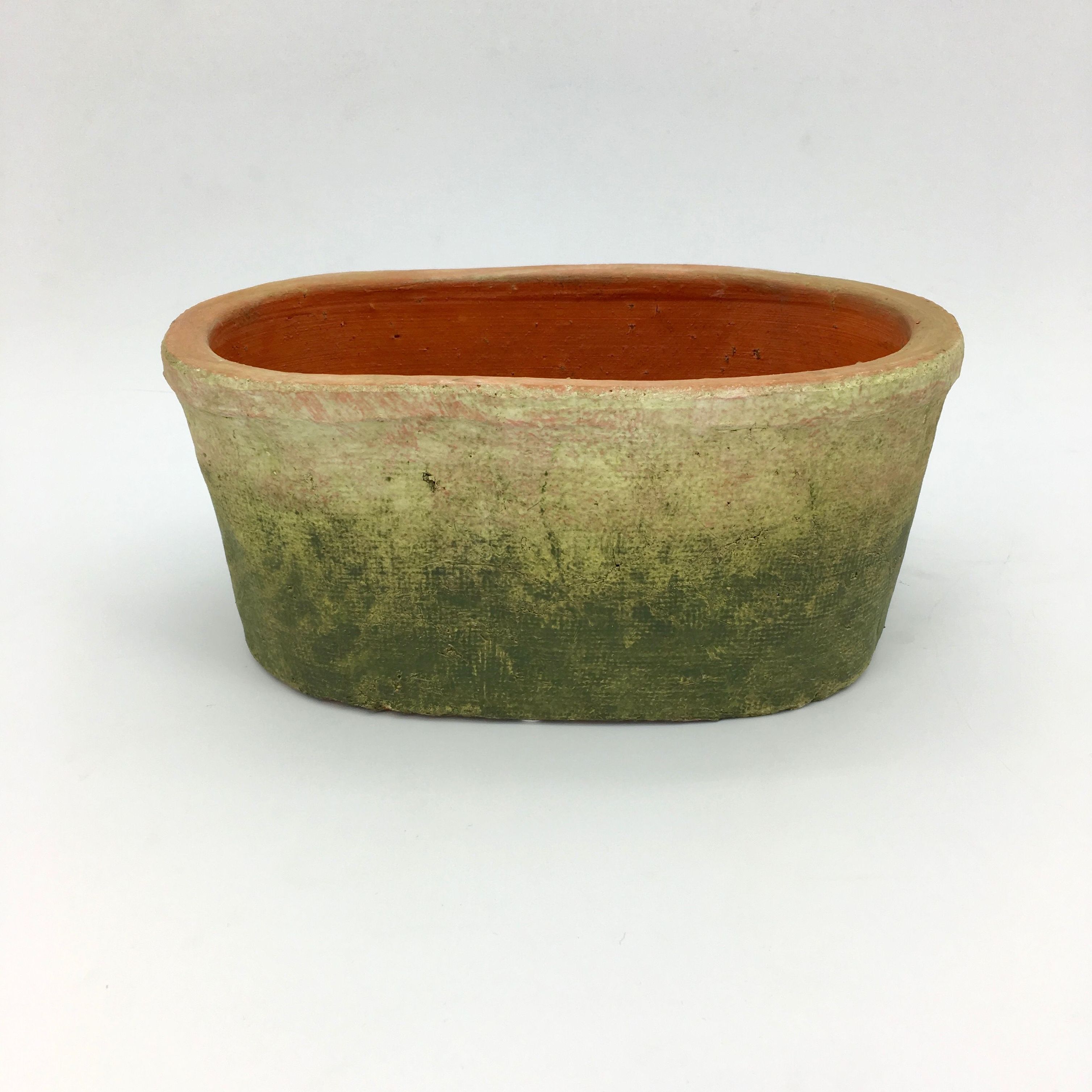 OVAL TERRACOTA EFECTO MOLDE 27X15,5 H12,5CM(VERDE) REF: 56406 PRECIO: 5,65€ OVAL TERRACOTA EFECTO MOLDE 27X15,5 H12,5CM(VERDE) REF: 56406 PRECIO: 5,65€