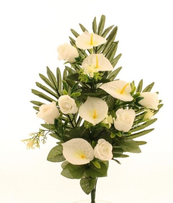 RAMO ENCARADO DE CAPULLO Y CALA (45 CM) COLOR: BLANCO REF: 6237 BLA PRECIO: 1,80€ RAMO ENCARADO DE CAPULLO Y CALA (45 CM) COLOR: BLANCO REF: 6237 BLA PRECIO: 1,80€