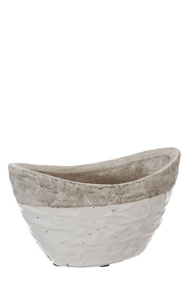 JARDINERA CERAMICA BARQUITO FILO GRIS / WHITE REF:79190054/WH PRECIO:2,50 € JARDINERA CERAMICA BARQUITO FILO GRIS / WHITE REF:79190054/WH PRECIO:2,50 €