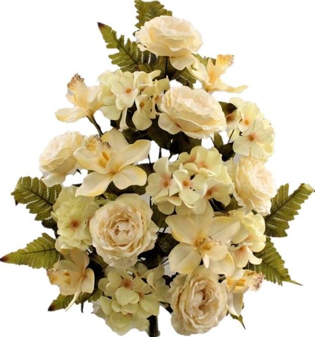 RAMO ENCARADO PEONIA-CYMBIDIUM (55CM)/ CREMA REF: 6265_CRE PRECIO: 6,50€ RAMO ENCARADO PEONIA-CYMBIDIUM (55CM)/ CREMA REF: 6265_CRE PRECIO: 6,50€