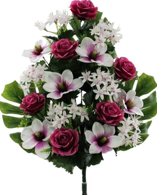 RAMO ENCARADO ROSA MAGNOLIA (64CM) COLOR: LILA REF: 6271 LIL PRECIO: 5,50€ RAMO ENCARADO ROSA MAGNOLIA (64CM) COLOR: LILA REF: 6271 LIL PRECIO: 5,50€