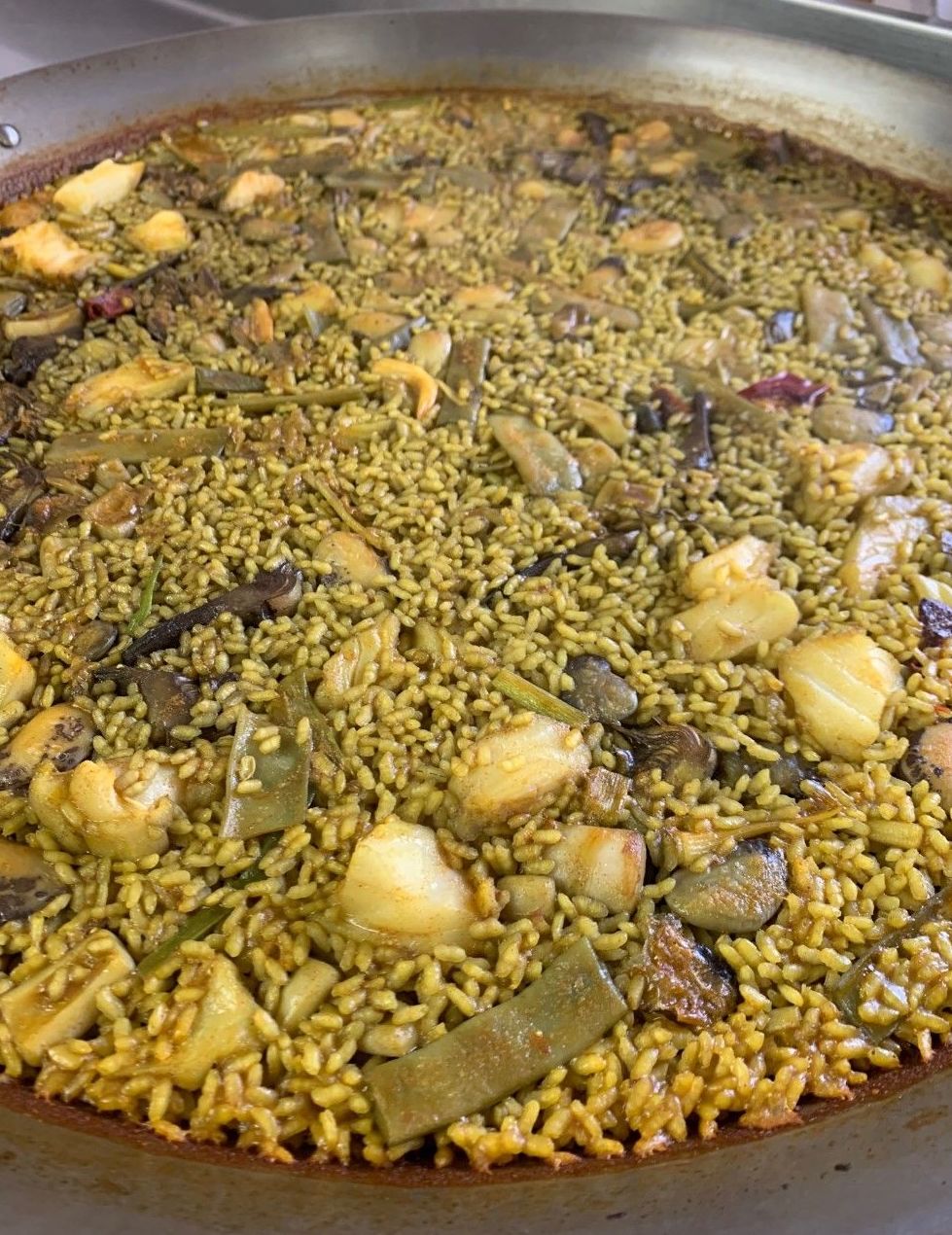 paella de bacalao paella de bacalao
