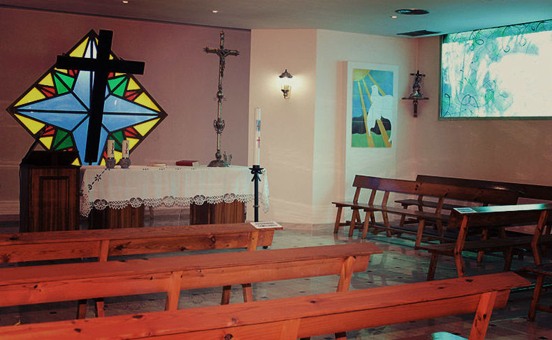 Interior de la capilla 