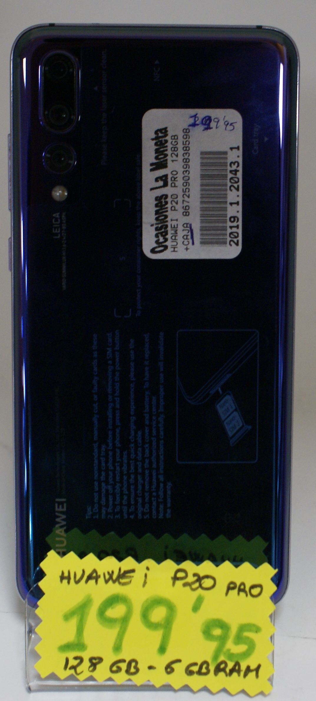 HUAWEI P20 PRO: Catalogo de Ocasiones La Moneta HUAWEI P20 PRO: Catalogo de Ocasiones La Moneta