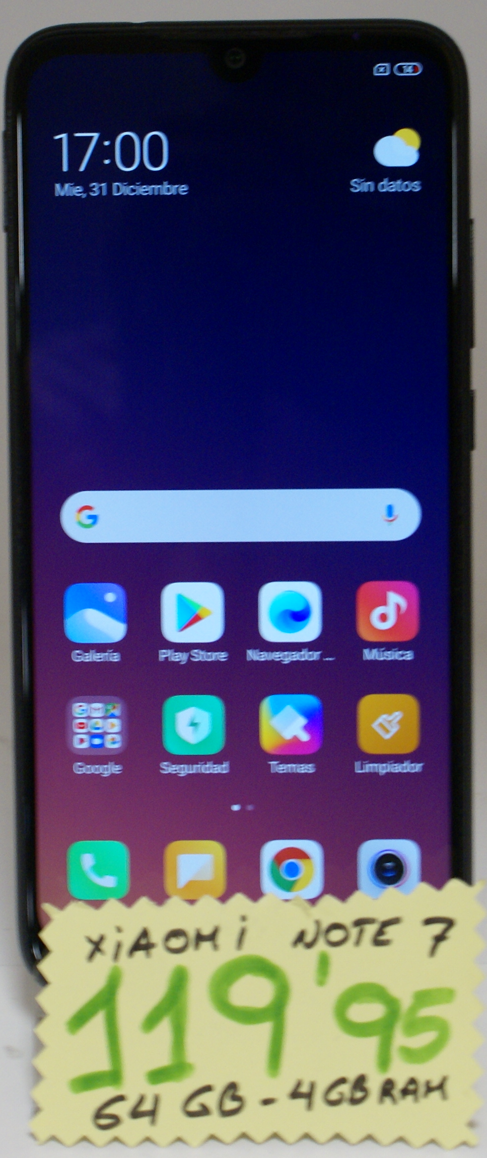 XIAOMI NOTE 7: Catalogo de Ocasiones La Moneta XIAOMI NOTE 7: Catalogo de Ocasiones La Moneta