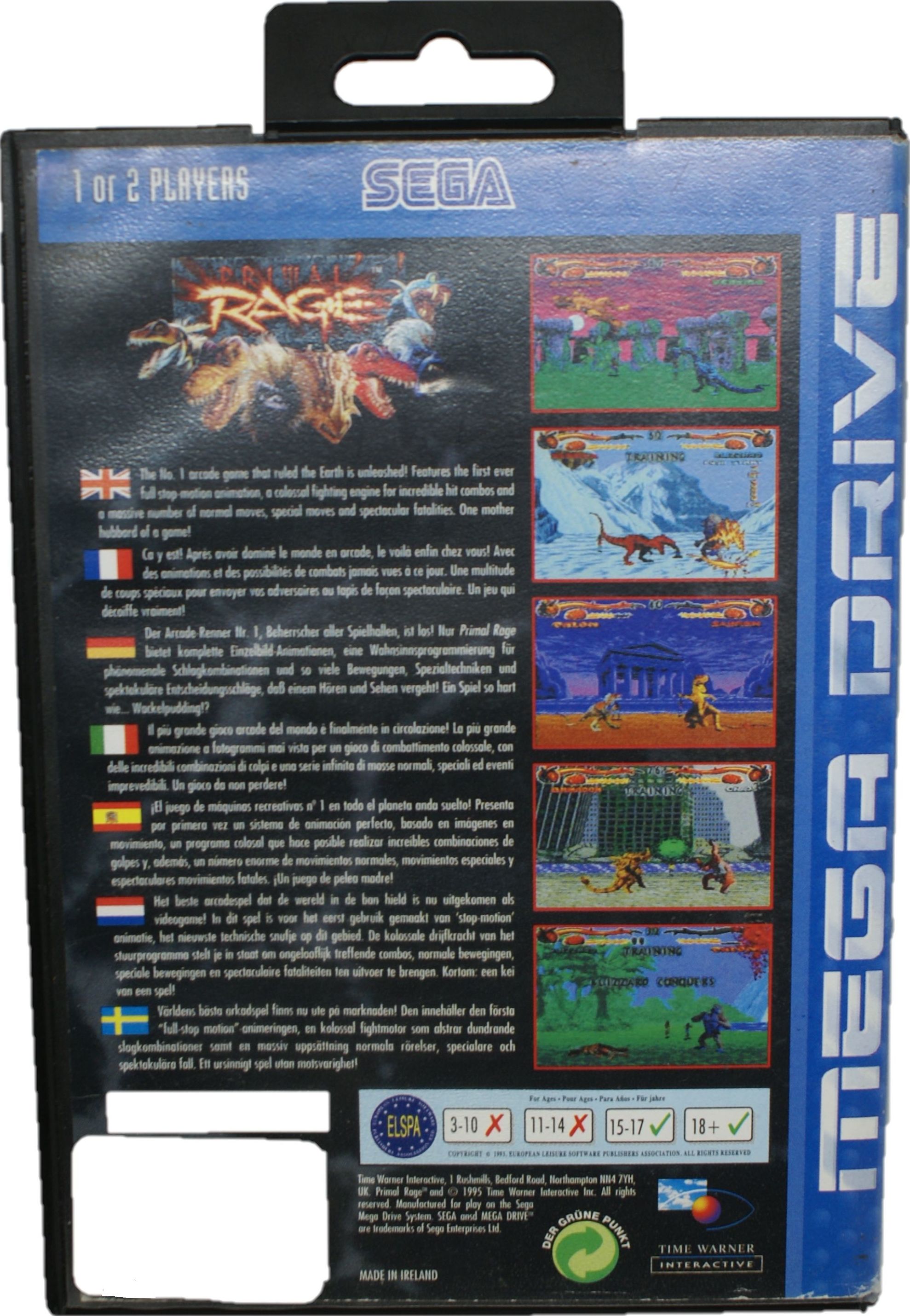 MEGA DRIVE PRIMAL RAGE: Compra y Venta de Ocasiones La Moneta MEGA DRIVE PRIMAL RAGE: Compra y Venta de Ocasiones La Moneta