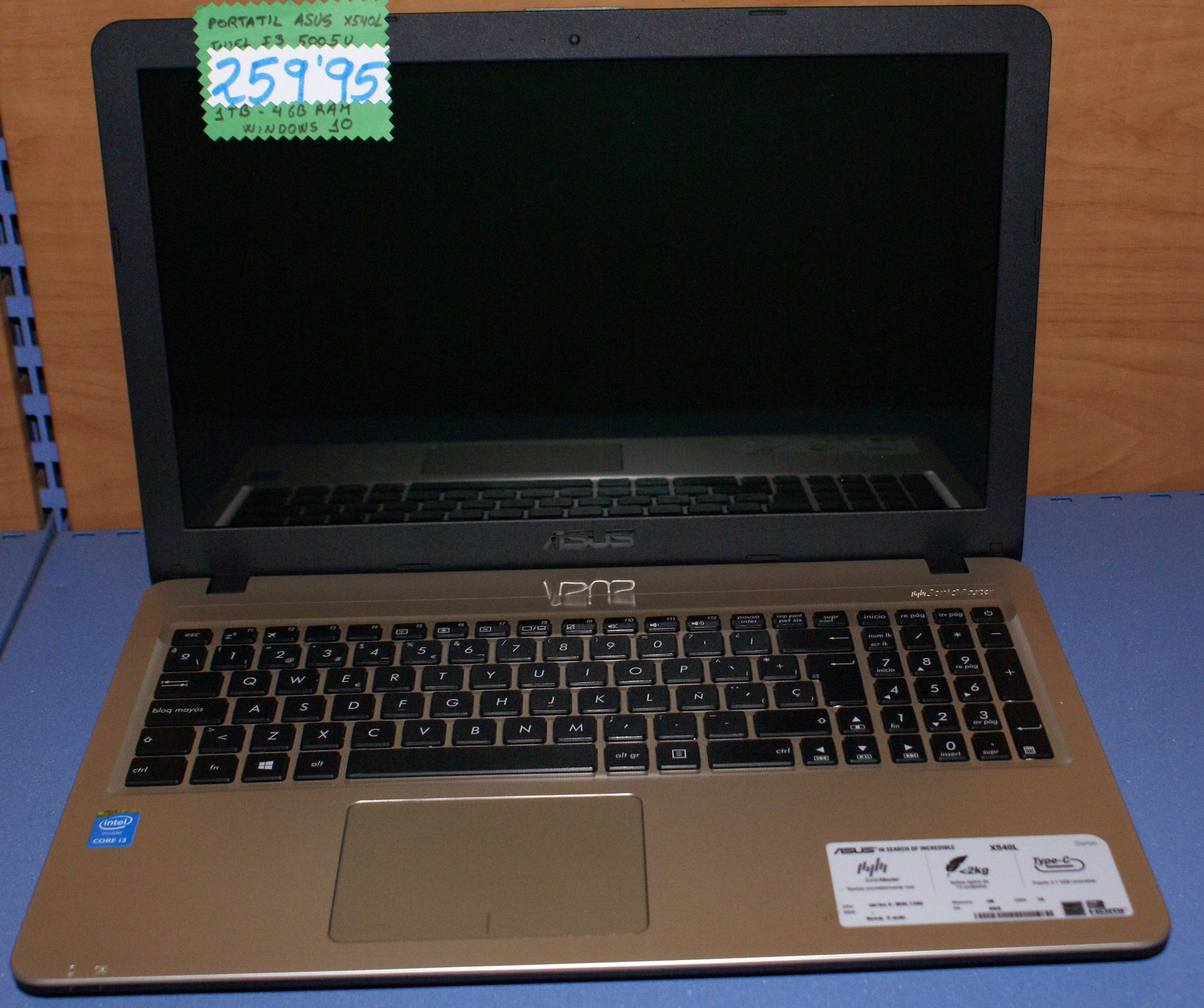 ASUS X540L: Compra y Venta de Ocasiones La Moneta ASUS X540L: Compra y Venta de Ocasiones La Moneta
