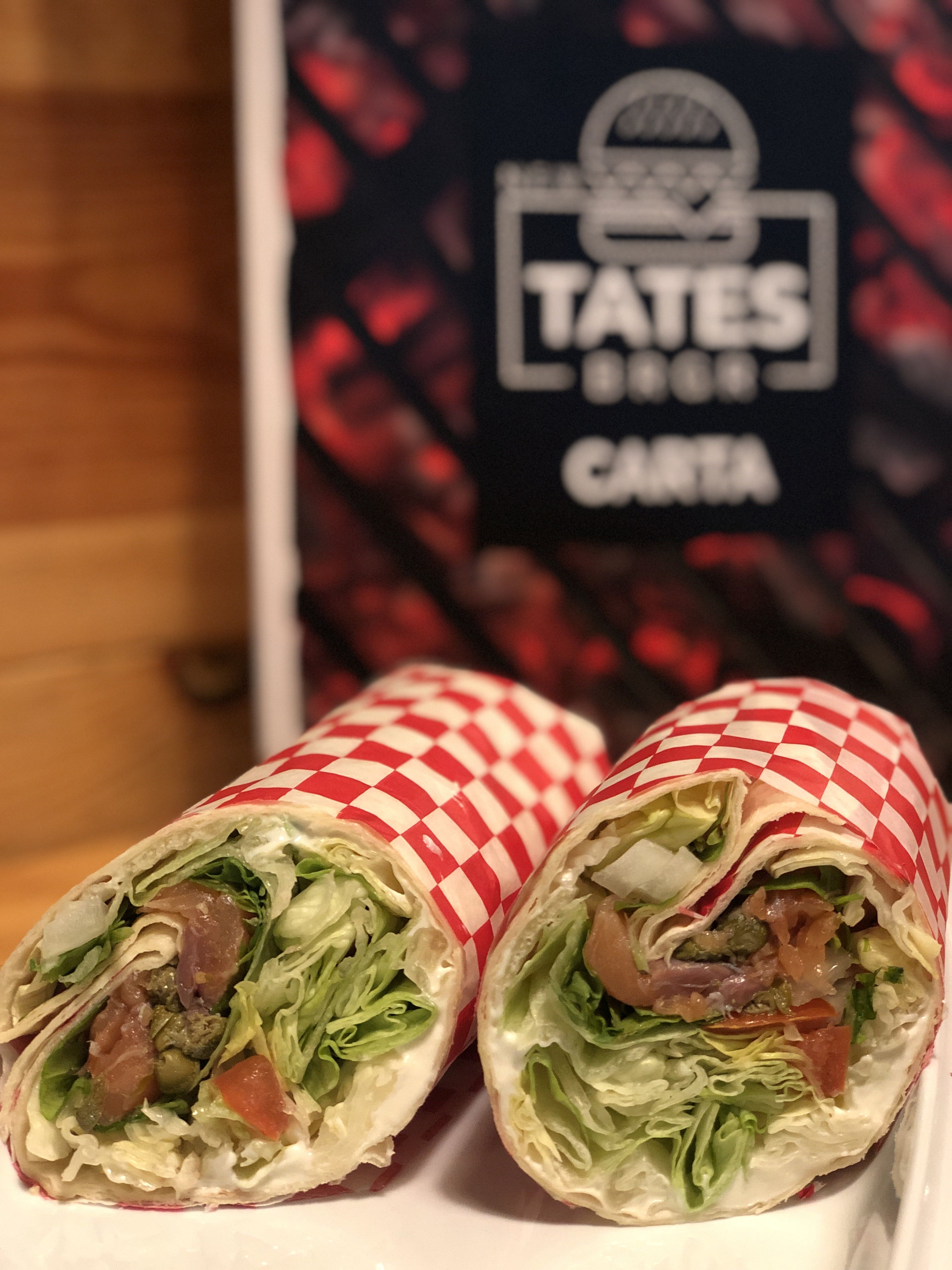 Wrap: Nuestra carta de New Tates BRGR Wrap: Nuestra carta de New Tates BRGR