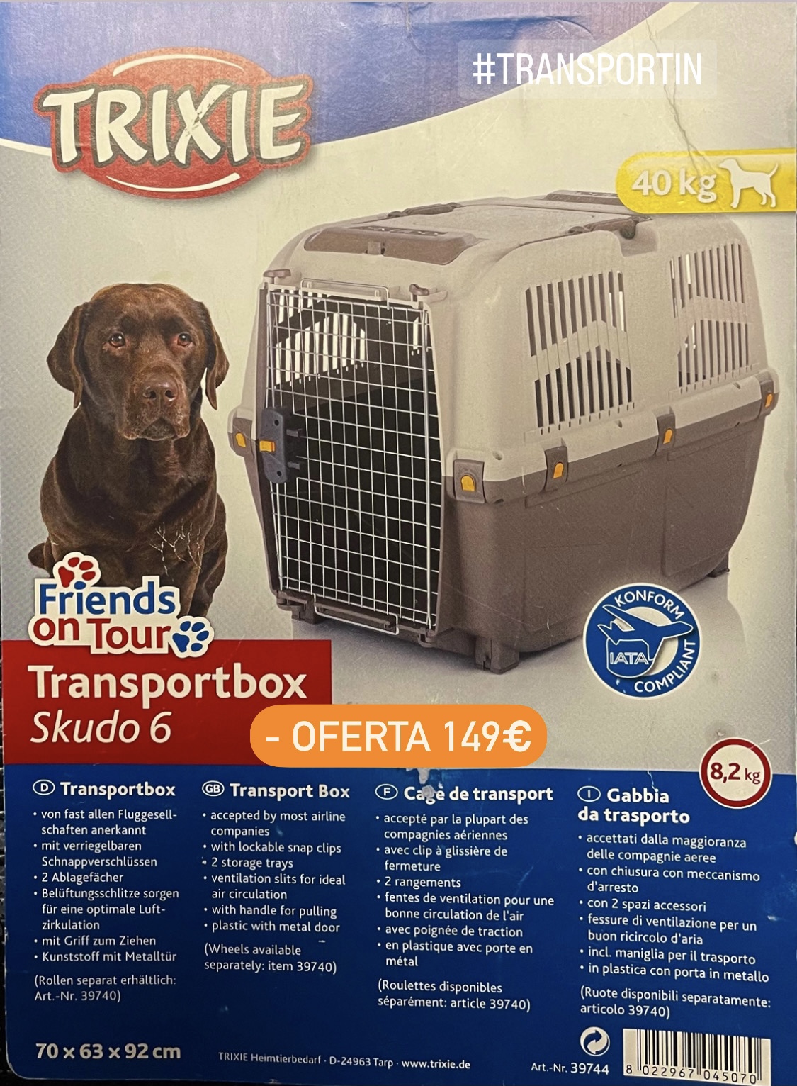 Transportín SKUDO-6: Productos de Veterinario Lovedogs Transportín SKUDO-6: Productos de Veterinario Lovedogs