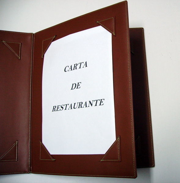 Carta De Restaurante CR-00540: Catálogo de M.G. Piel Carta De Restaurante CR-00540: Catálogo de M.G. Piel