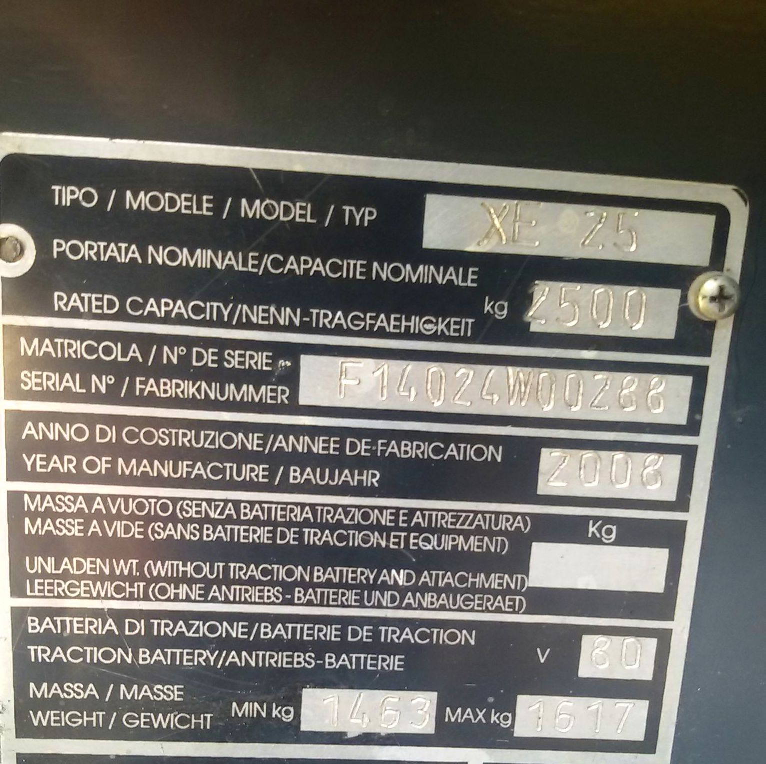 OCASIÓN CARRETILLA ELÉCTRICA 2500 KILOS: Maquinaria de ocasión de Carretillas Elevadoras A.L.A., S.L. OCASIÓN CARRETILLA ELÉCTRICA 2500 KILOS: Maquinaria de ocasión de Carretillas Elevadoras A.L.A., S.L.