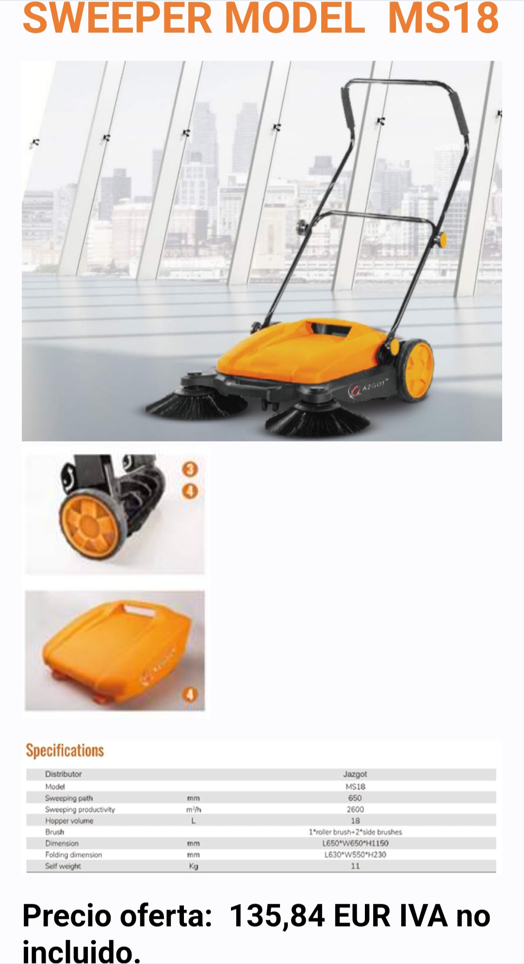 BARREDORAS MANUALES EN OFERTA: Maquinaria de ocasión de Carretillas Elevadoras A.L.A., S.L. BARREDORAS MANUALES EN OFERTA: Maquinaria de ocasión de Carretillas Elevadoras A.L.A., S.L.