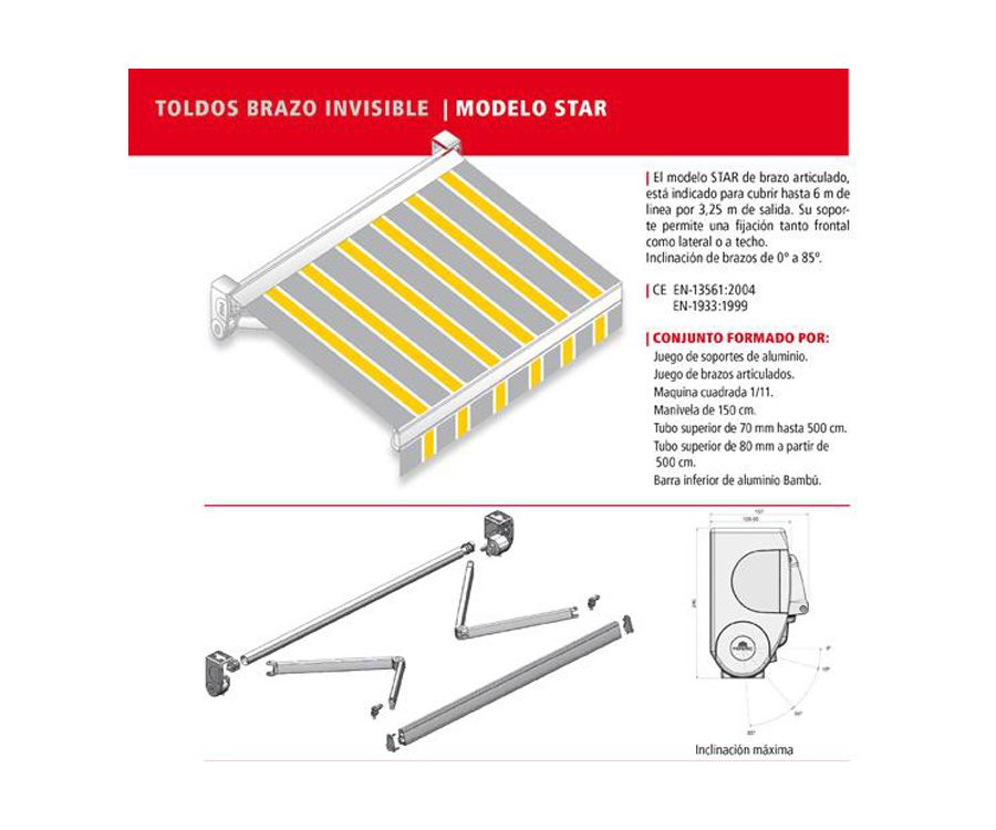 Toldo modelo STAR Toldo modelo STAR
