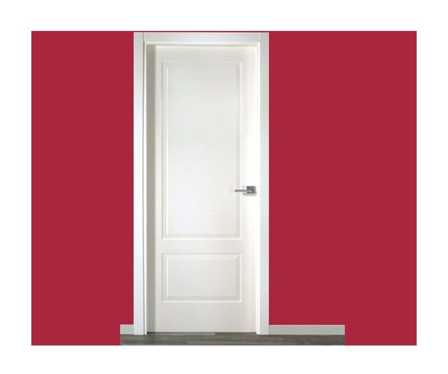 Puerta lacada en blanco moldurada recta Puerta lacada en blanco moldurada recta
