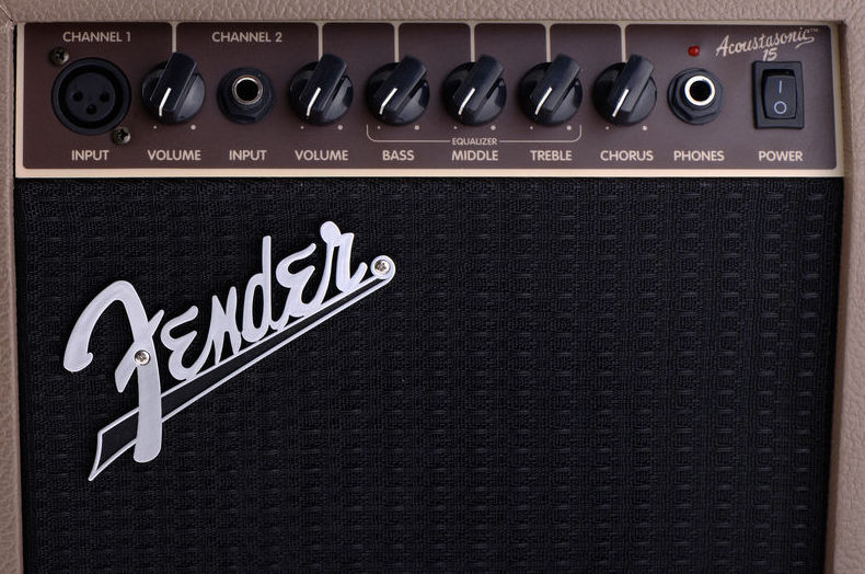 Amplificador guitarra acústica Fender 15w ENTRADA DE MICRÓFONO CHORUS Amplificador guitarra acústica Fender 15w ENTRADA DE MICRÓFONO CHORUS