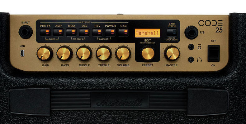 Amplicador guitarra eléctrica Marshall Code 25 Amplicador guitarra eléctrica Marshall Code 25