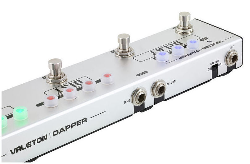 Pedalera para guitarra electrica y bajo Valeton Dapper 4 con loop efectos y afinador Pedalera para guitarra electrica y bajo Valeton Dapper 4 con loop efectos y afinador
