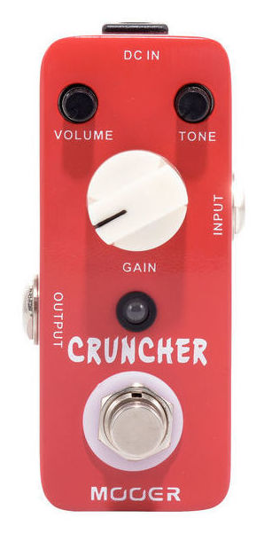 Pedal de distorsión Mooer Cruncher, para guitarra y bajo Pedal de distorsión Mooer Cruncher, para guitarra y bajo