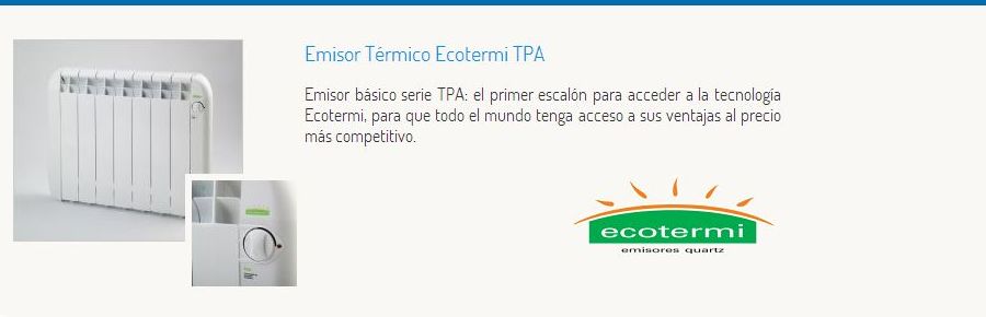 Radiadores de bajo consumo ECOTERMI: Productos de Bricolatge Martí Radiadores de bajo consumo ECOTERMI: Productos de Bricolatge Martí