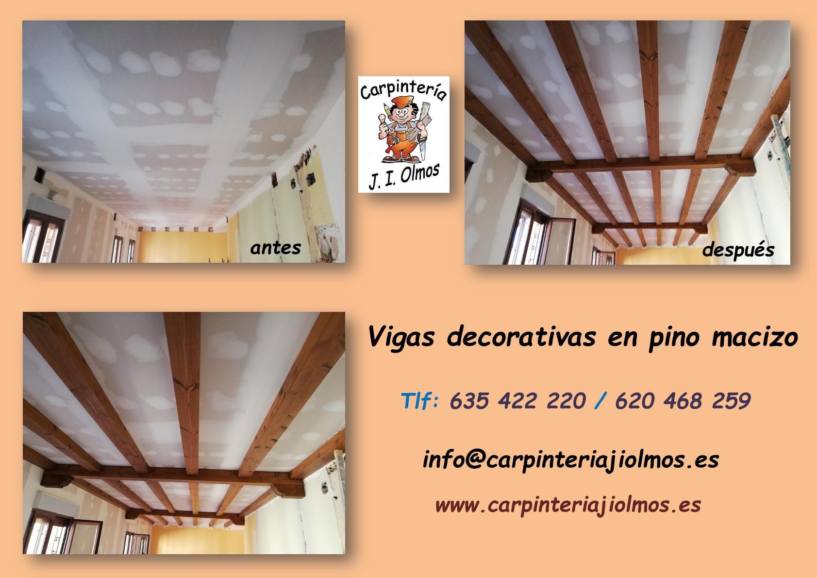 Vigas decorativas: Servicios de Carpintería J. I. Olmos Vigas decorativas: Servicios de Carpintería J. I. Olmos