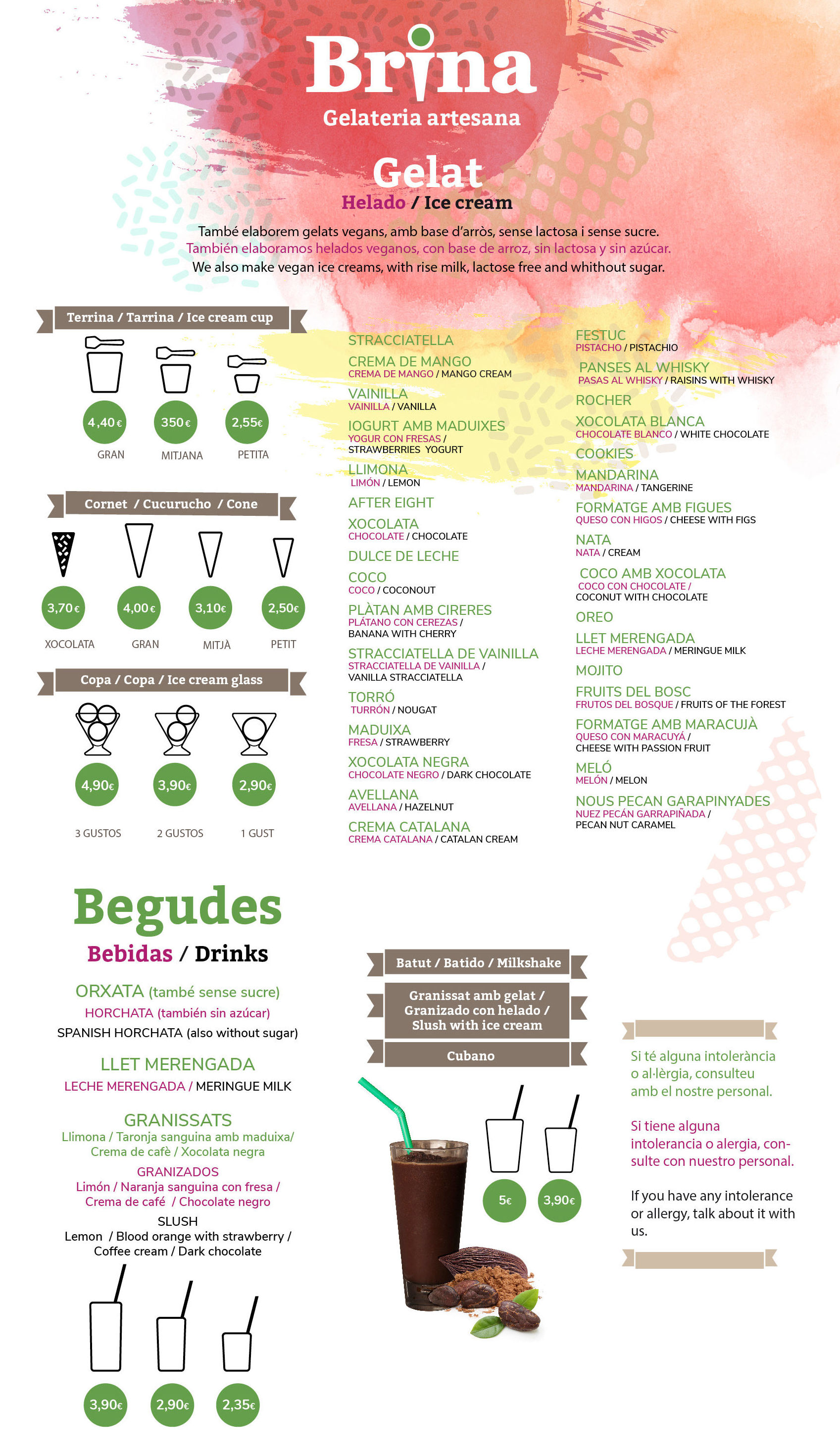 Carta Còrcega 2020: Nuestros productos de Brina, S.L. Carta Còrcega 2020: Nuestros productos de Brina, S.L.