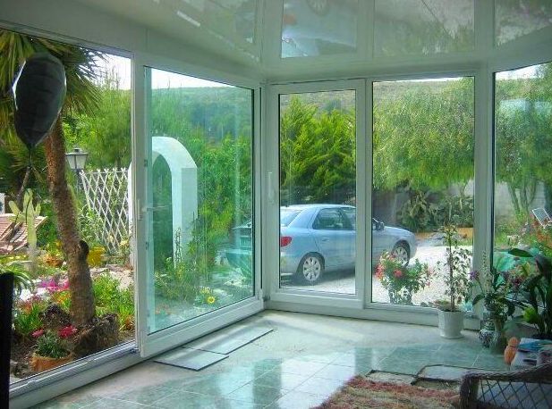Cerramiento de terraza en carpinteria PVC sistema Kómmerling Cerramiento de terraza en carpinteria PVC sistema Kómmerling