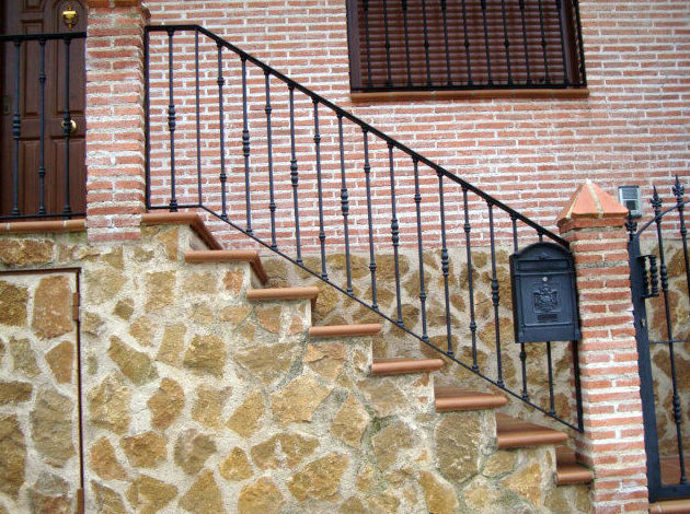Barandillal exterior barrote de forja Barandillal exterior barrote de forja