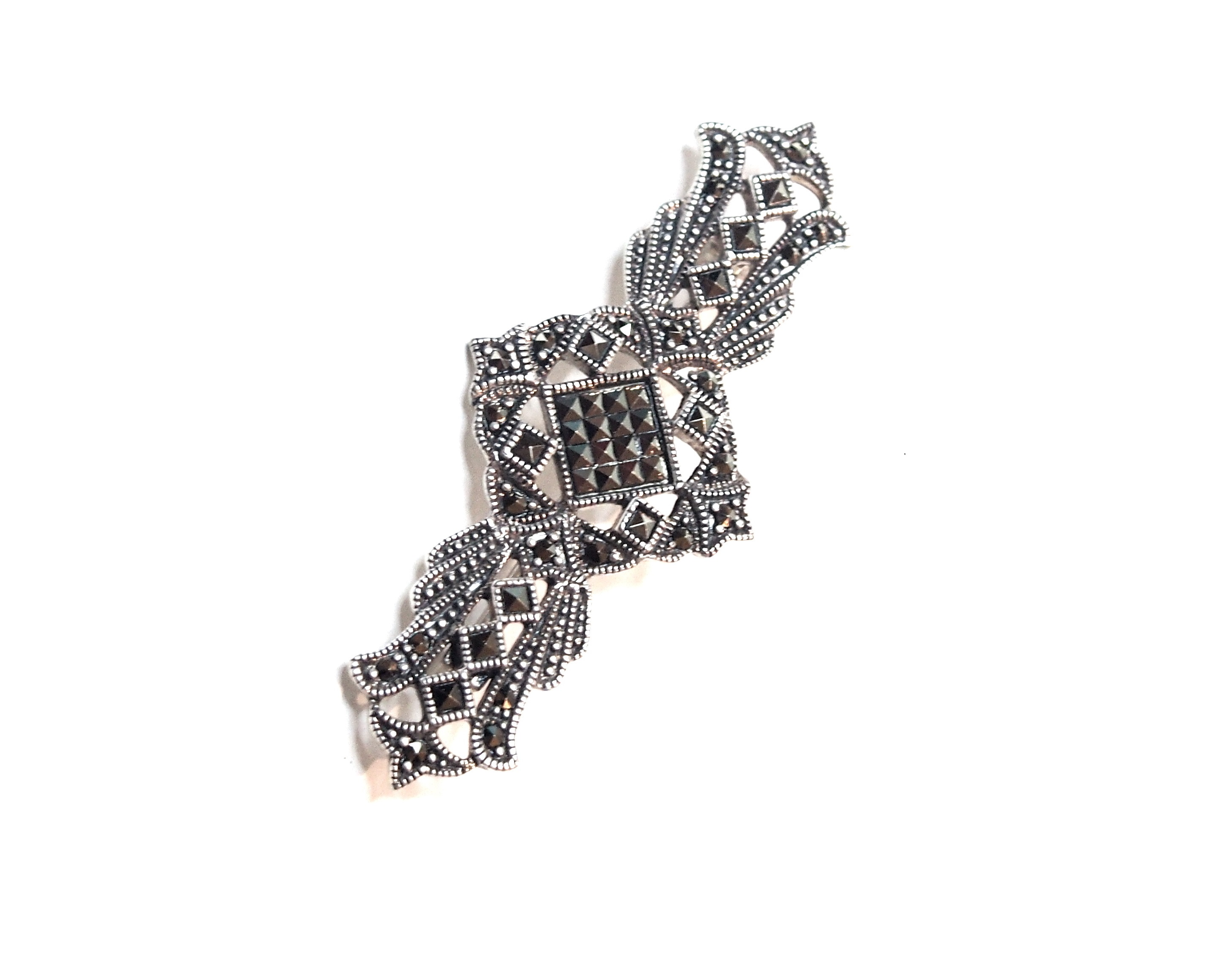 Broche en Plata de 1º Ley con Marcasitas , Ref. AB-098/00: Catálogo de Antigua Joyeros Broche en Plata de 1º Ley con Marcasitas , Ref. AB-098/00: Catálogo de Antigua Joyeros