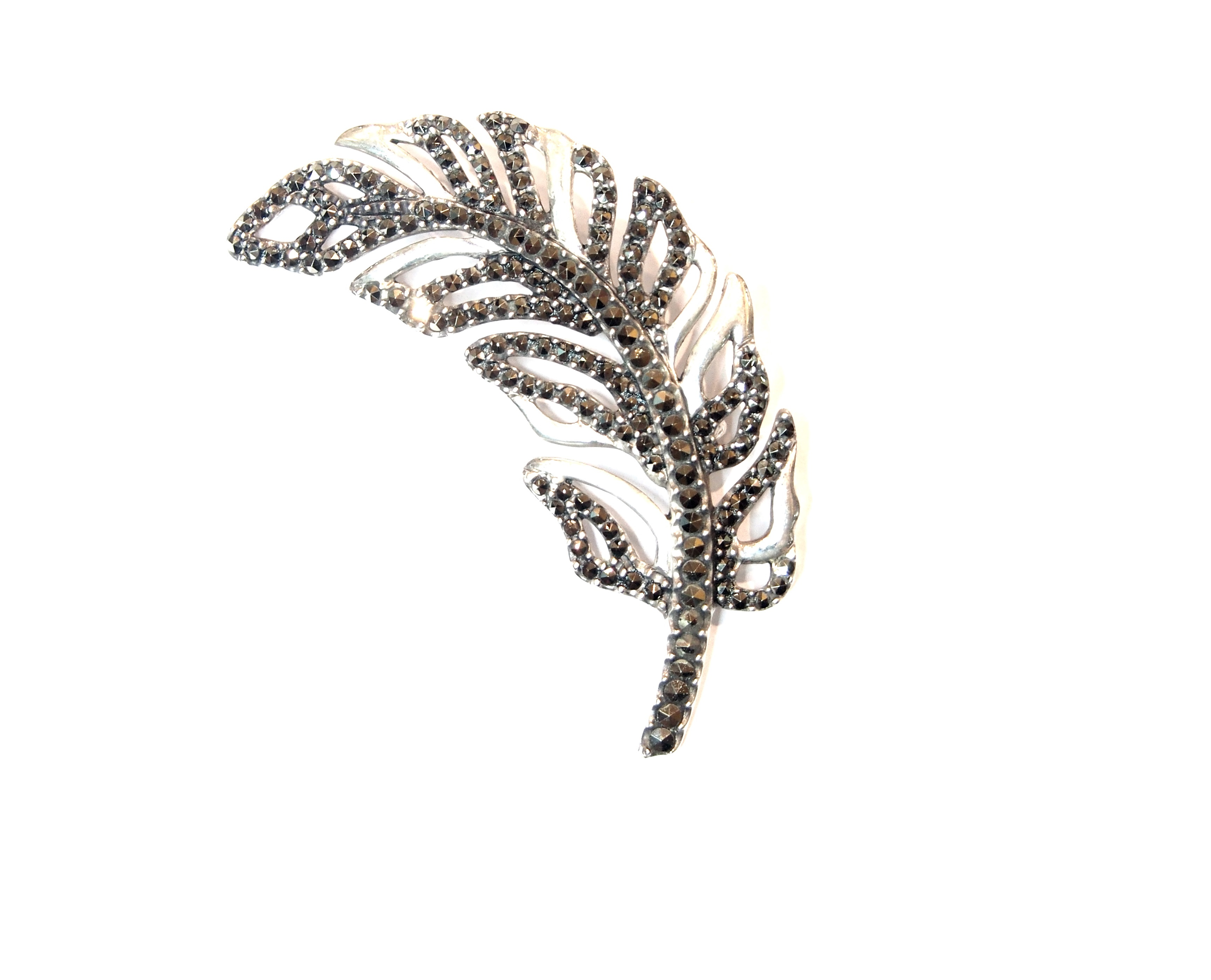 Broche de Plata de Ley y marcasitas. Ref.: AB-426/00: Catálogo de Antigua Joyeros Broche de Plata de Ley y marcasitas. Ref.: AB-426/00: Catálogo de Antigua Joyeros