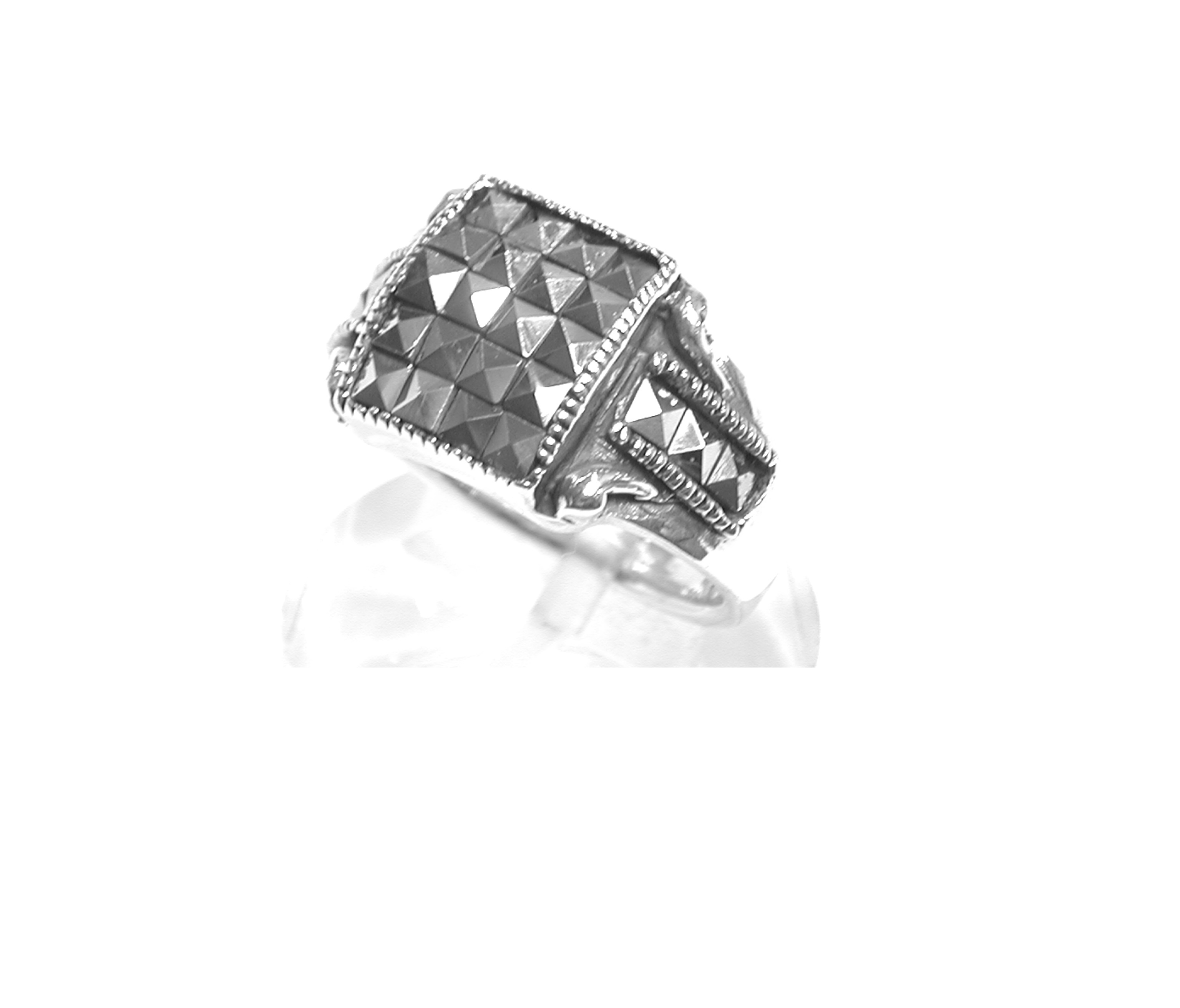 Sortija de Plata y Marcasitas. Ref. ES-793/00: Catálogo de Antigua Joyeros Sortija de Plata y Marcasitas. Ref. ES-793/00: Catálogo de Antigua Joyeros