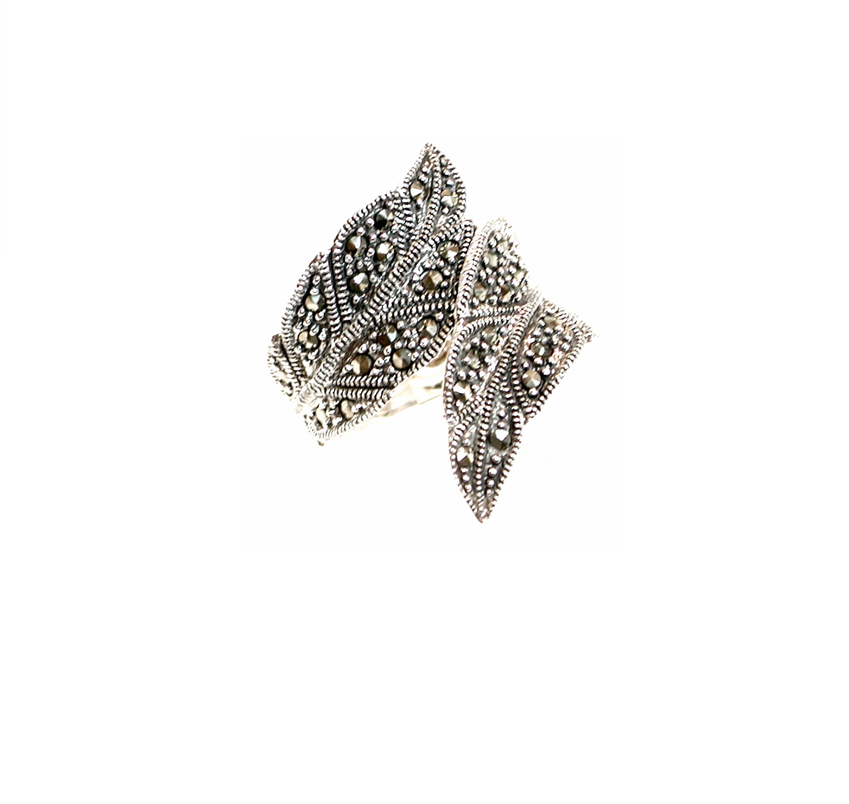 Sortija de Plata de 1ª Ley con Marcasitas. Ref.MS9301/00: Catálogo de Antigua Joyeros Sortija de Plata de 1ª Ley con Marcasitas. Ref.MS9301/00: Catálogo de Antigua Joyeros
