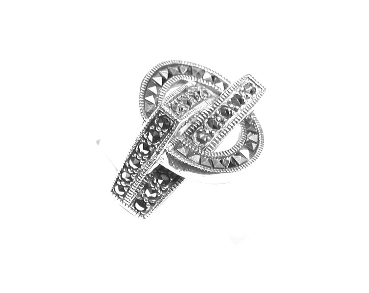 Sortija Redonda de Plata de 1º Ley y marcasitas Ref. ES-850/00: Catálogo de Antigua Joyeros Sortija Redonda de Plata de 1º Ley y marcasitas Ref. ES-850/00: Catálogo de Antigua Joyeros
