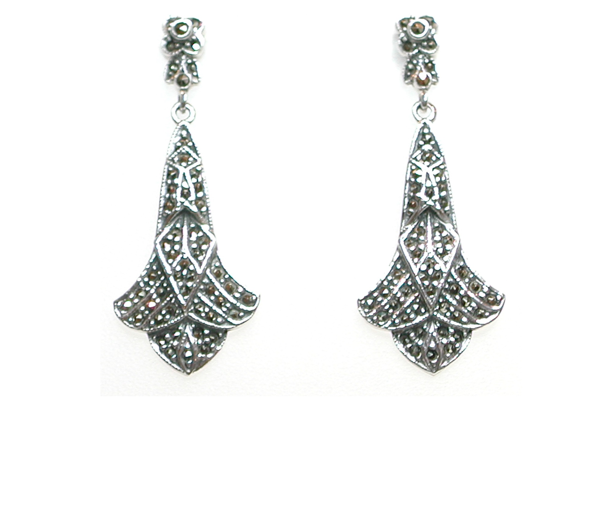 Pendientes de Plata de 1ª Ley y Marcasitas. Ref. GP-037/00: Catálogo de Antigua Joyeros Pendientes de Plata de 1ª Ley y Marcasitas. Ref. GP-037/00: Catálogo de Antigua Joyeros