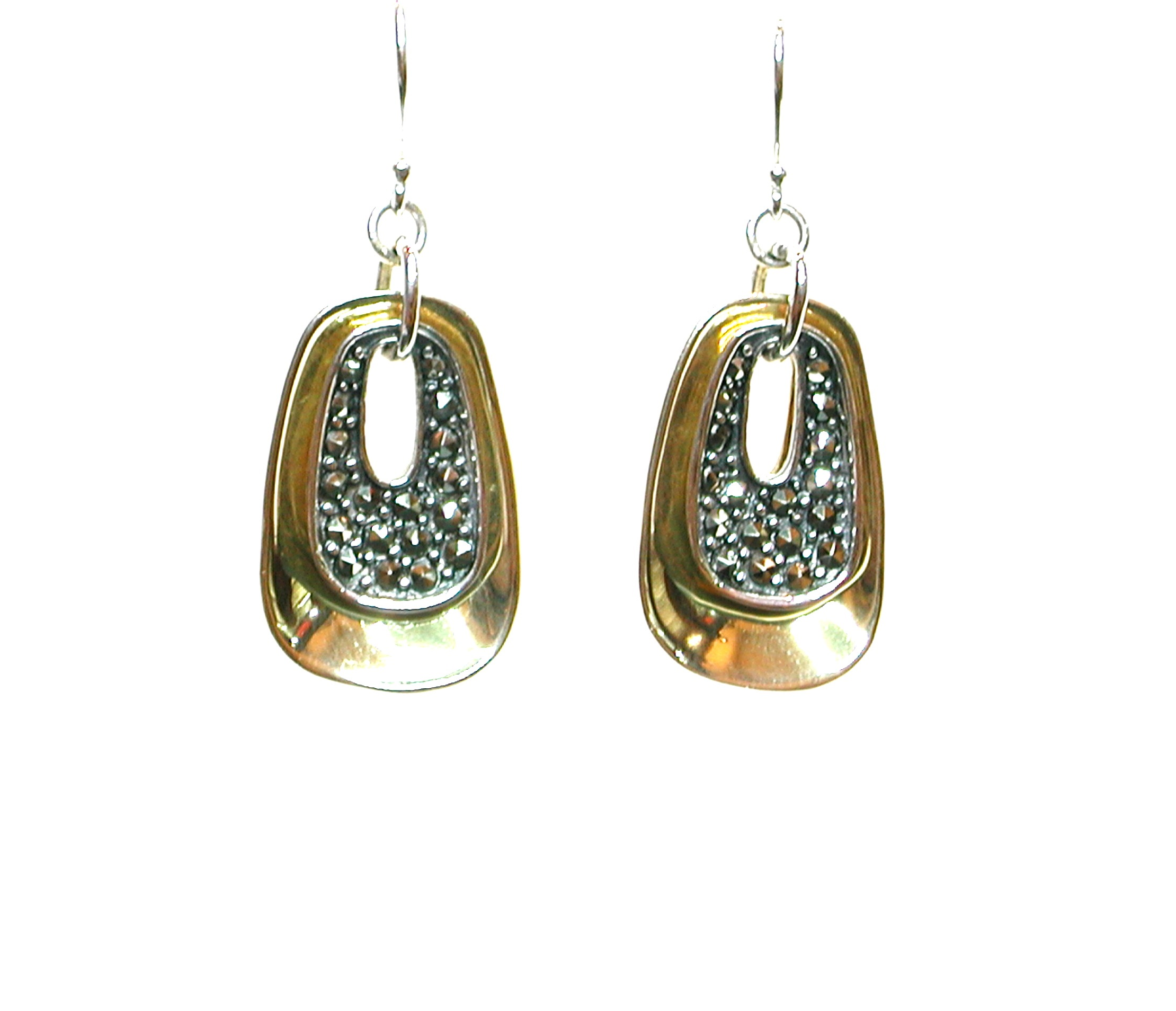 Pendientes de Plata de 1ª Ley y Marcasitas. Ref. AP1268/00: Catálogo de Antigua Joyeros Pendientes de Plata de 1ª Ley y Marcasitas. Ref. AP1268/00: Catálogo de Antigua Joyeros