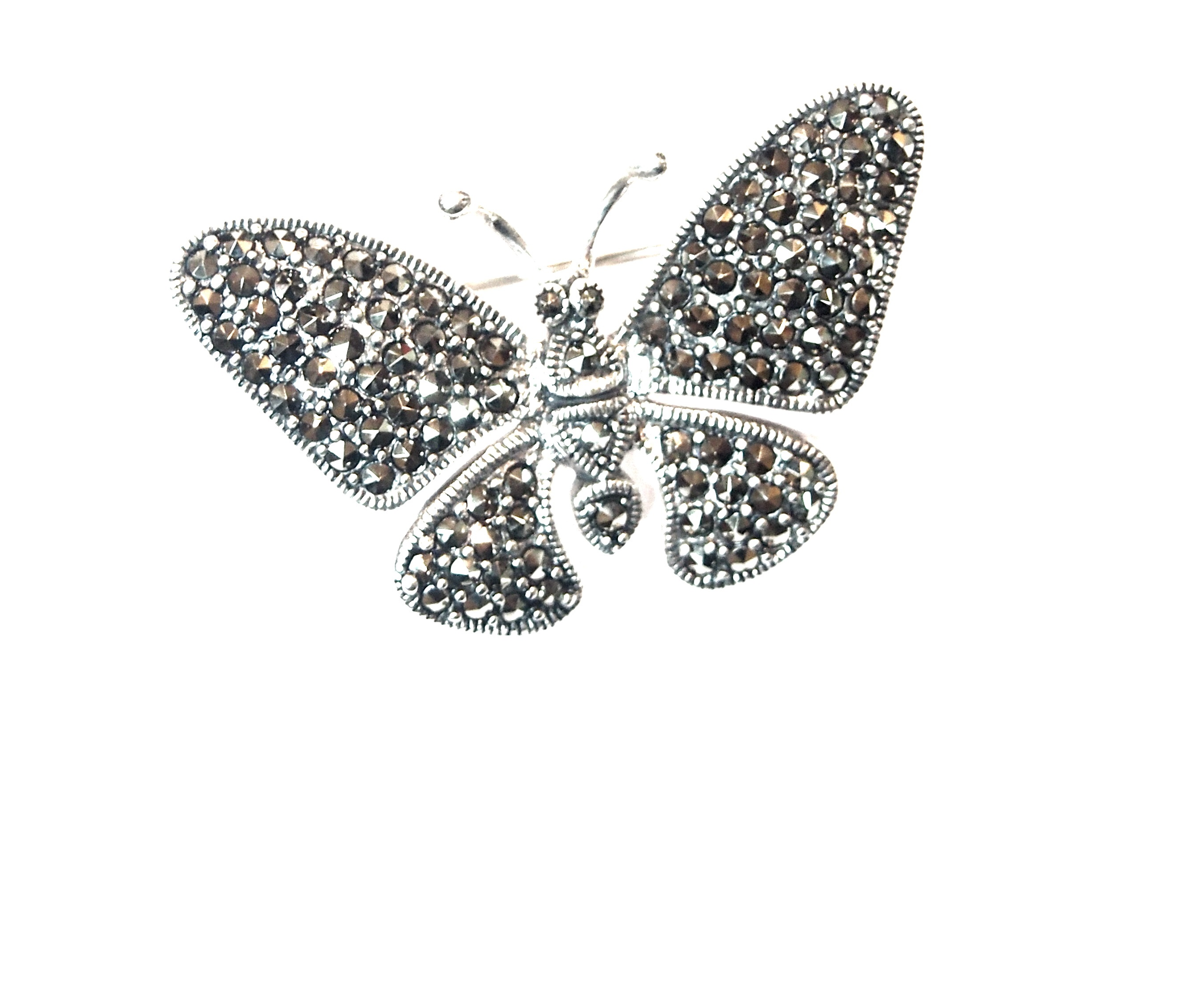 Broche de Plata de Ley y marcasitas. Ref.: AB-540/00: Catálogo de Antigua Joyeros Broche de Plata de Ley y marcasitas. Ref.: AB-540/00: Catálogo de Antigua Joyeros