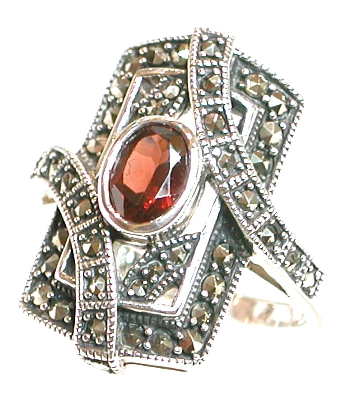 Sortija de Plata de 1ª Ley con Granate MS8963/09: Catálogo de Antigua Joyeros Sortija de Plata de 1ª Ley con Granate MS8963/09: Catálogo de Antigua Joyeros