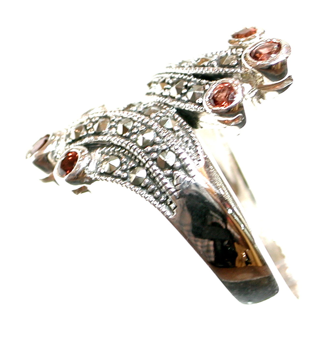 Sortija de Plata simétrica con Granates MS8834/09: Catálogo de Antigua Joyeros Sortija de Plata simétrica con Granates MS8834/09: Catálogo de Antigua Joyeros