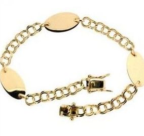 Pulsera Tres Chapas Grabar Pulsera Tres Chapas Grabar