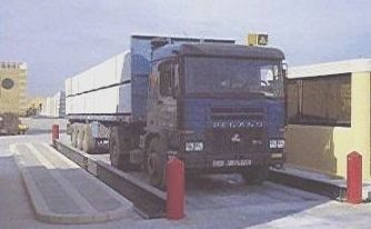 Pesaje de camiones en Bizkaia