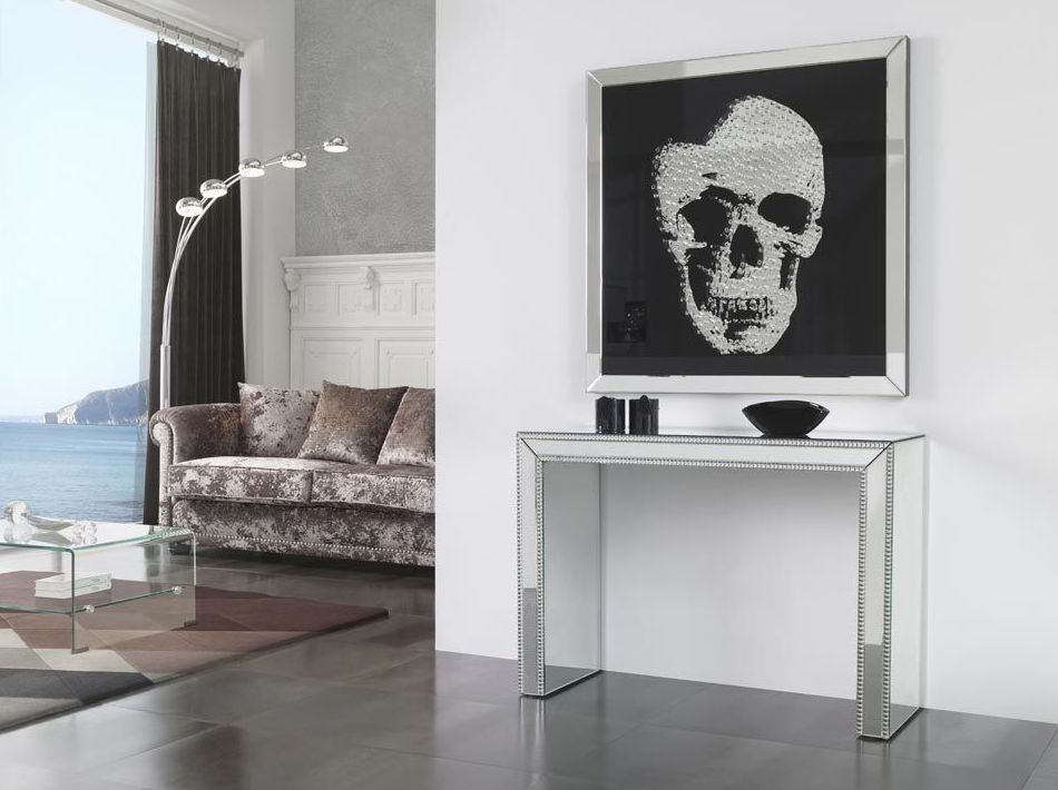 Espejo Calavera cristal de roca Espejo Calavera cristal de roca