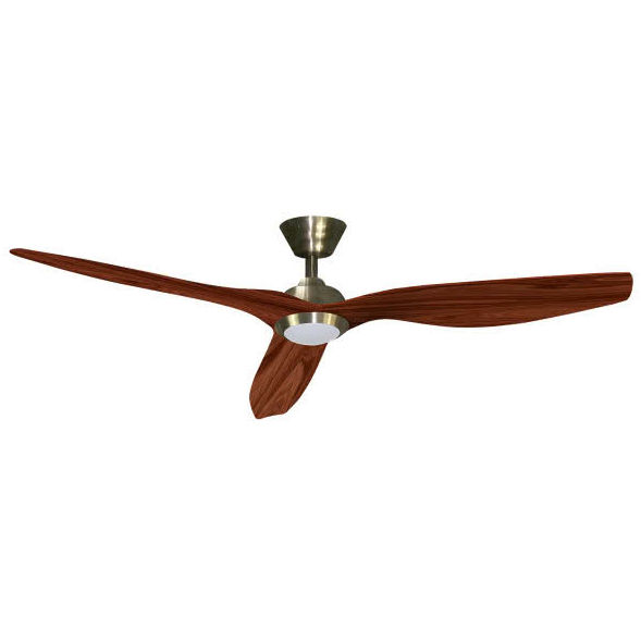 Ventilador modelo Delfos cuero + cerezo Ventilador modelo Delfos cuero + cerezo