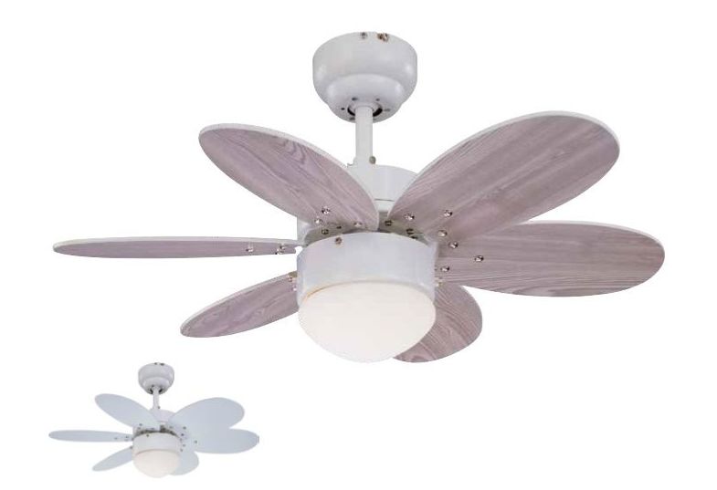 Ventilador modelo rainbow blanco/haya Ventilador modelo rainbow blanco/haya