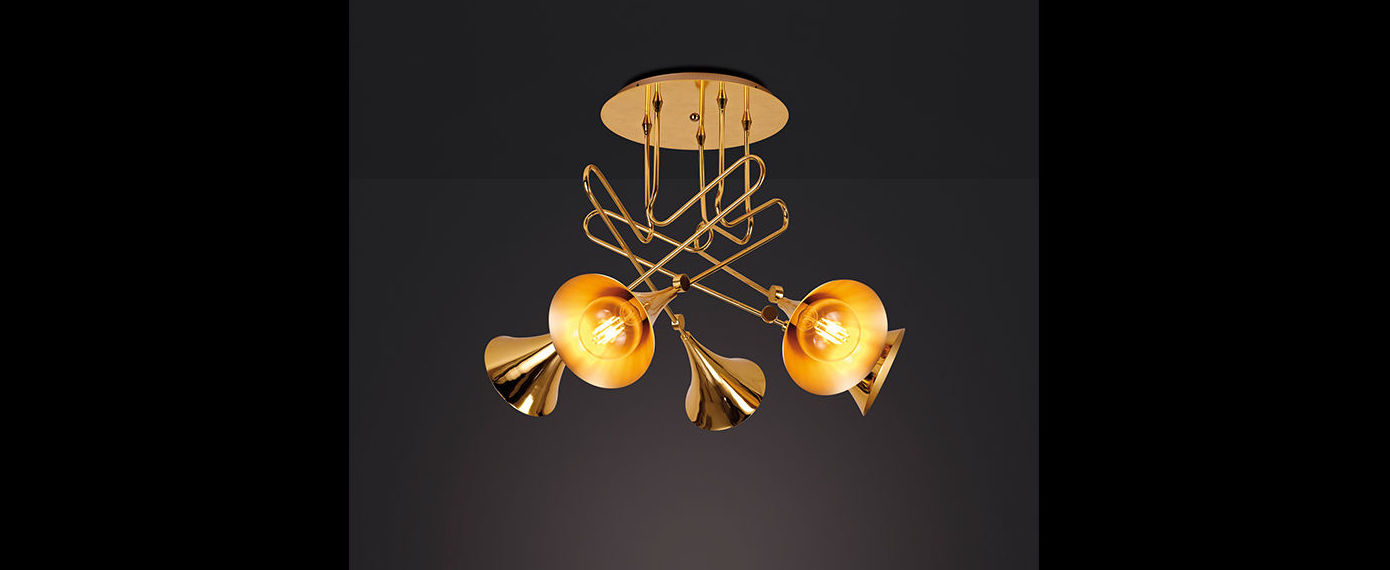 Plafon modelo Jazz Mantra 5 luces Plafon modelo Jazz Mantra 5 luces