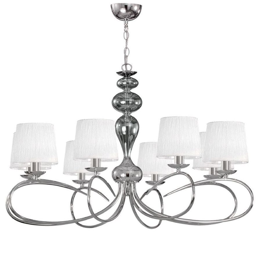 8 luces cromo/blanco 8 luces cromo/blanco