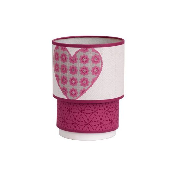 Lámpara infantil modelo corazón sobremesa varios colores Lámpara infantil modelo corazón sobremesa varios colores